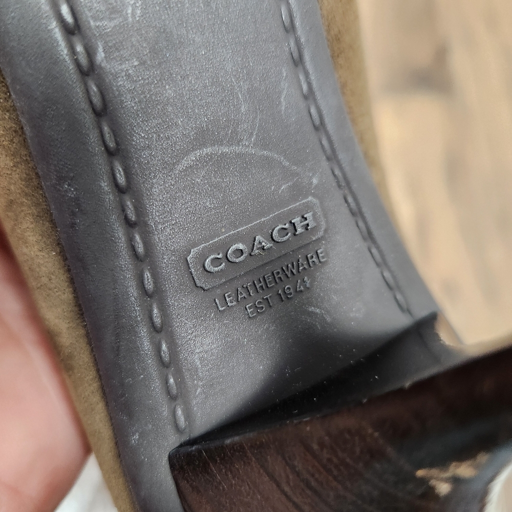 COACH "Sarrah" Pointed Toe Heeled Loafer - Picture 11 of 13